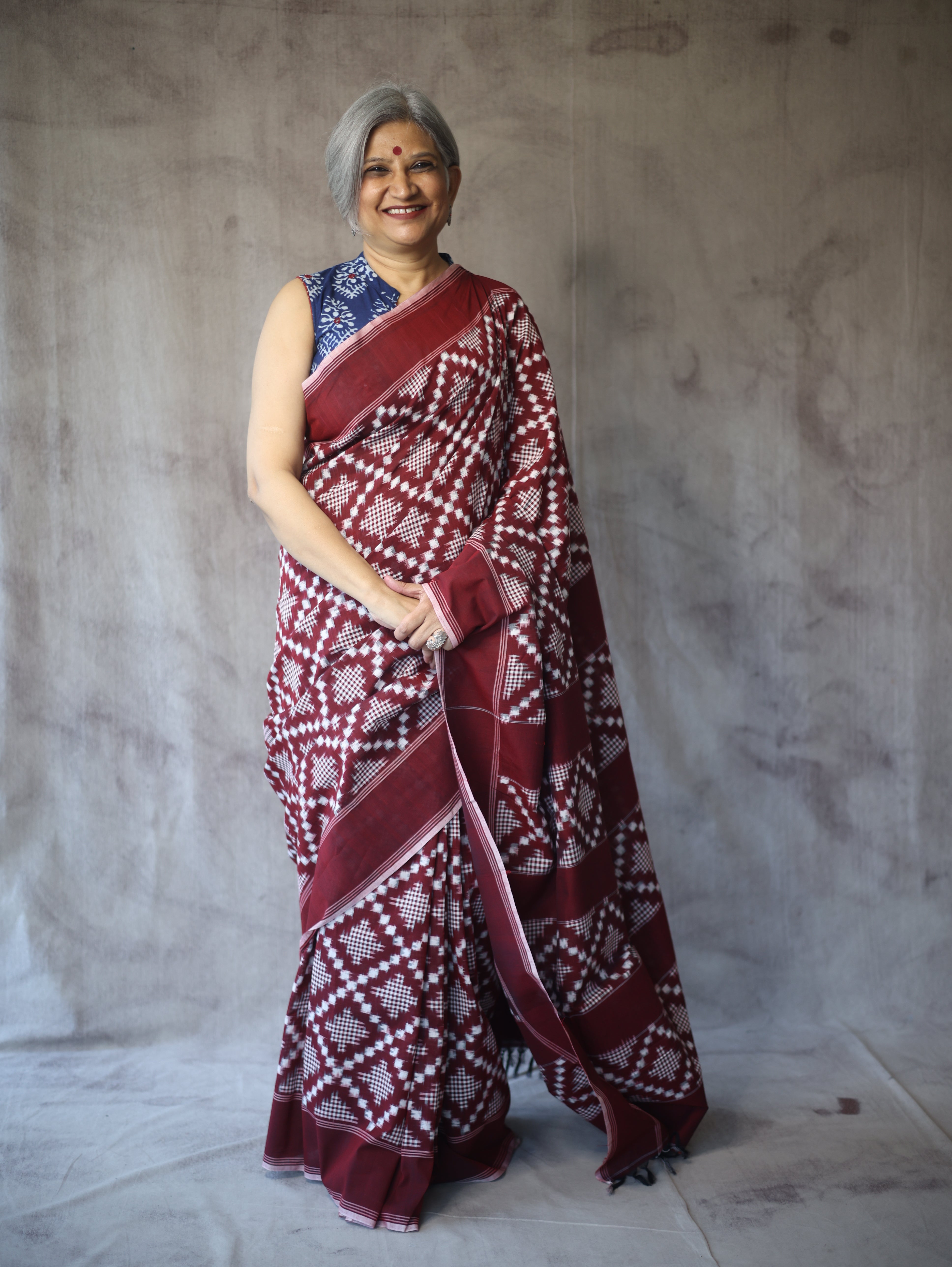 Pochampally Cotton Ikat Sarees