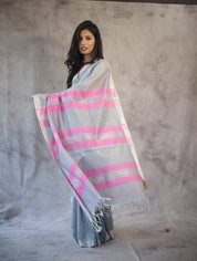 Grey Maheshwari Saree - SRGMS241