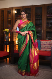 Green Silk Ilkal Saree - SRGSIS118