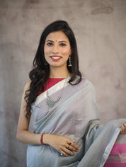 Grey Maheshwari Saree - SRGMS241