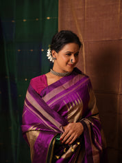 Violet Silk Ilkal Saree  - SRVSIS183