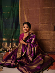 Violet Silk Ilkal Saree  - SRVSIS183