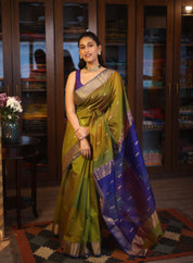 Green Maheshwari Saree - SRGMS591