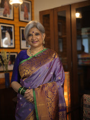 Light Purple Gadwal Silk Saree - SRLPGSS421