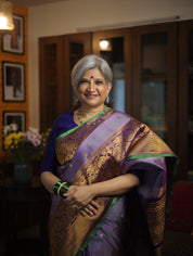 Light Purple Gadwal Silk Saree - SRLPGSS421