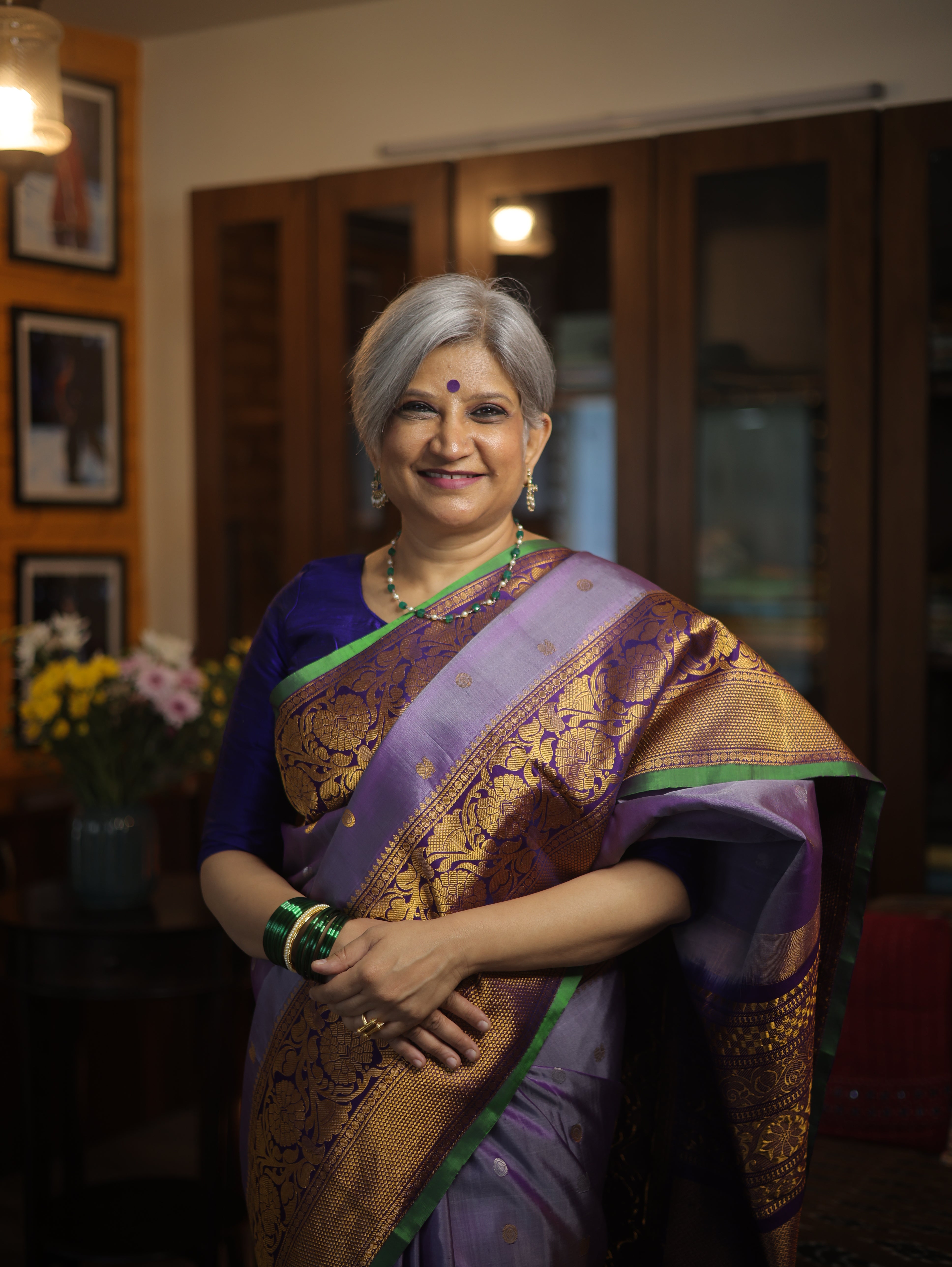 Light Purple Gadwal Silk Saree - SRLPGSS421