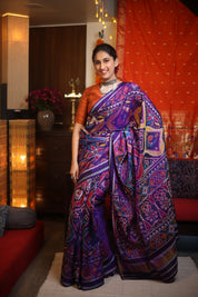 Purple Rajkot Patola Silk Saree - SRPRPSS406