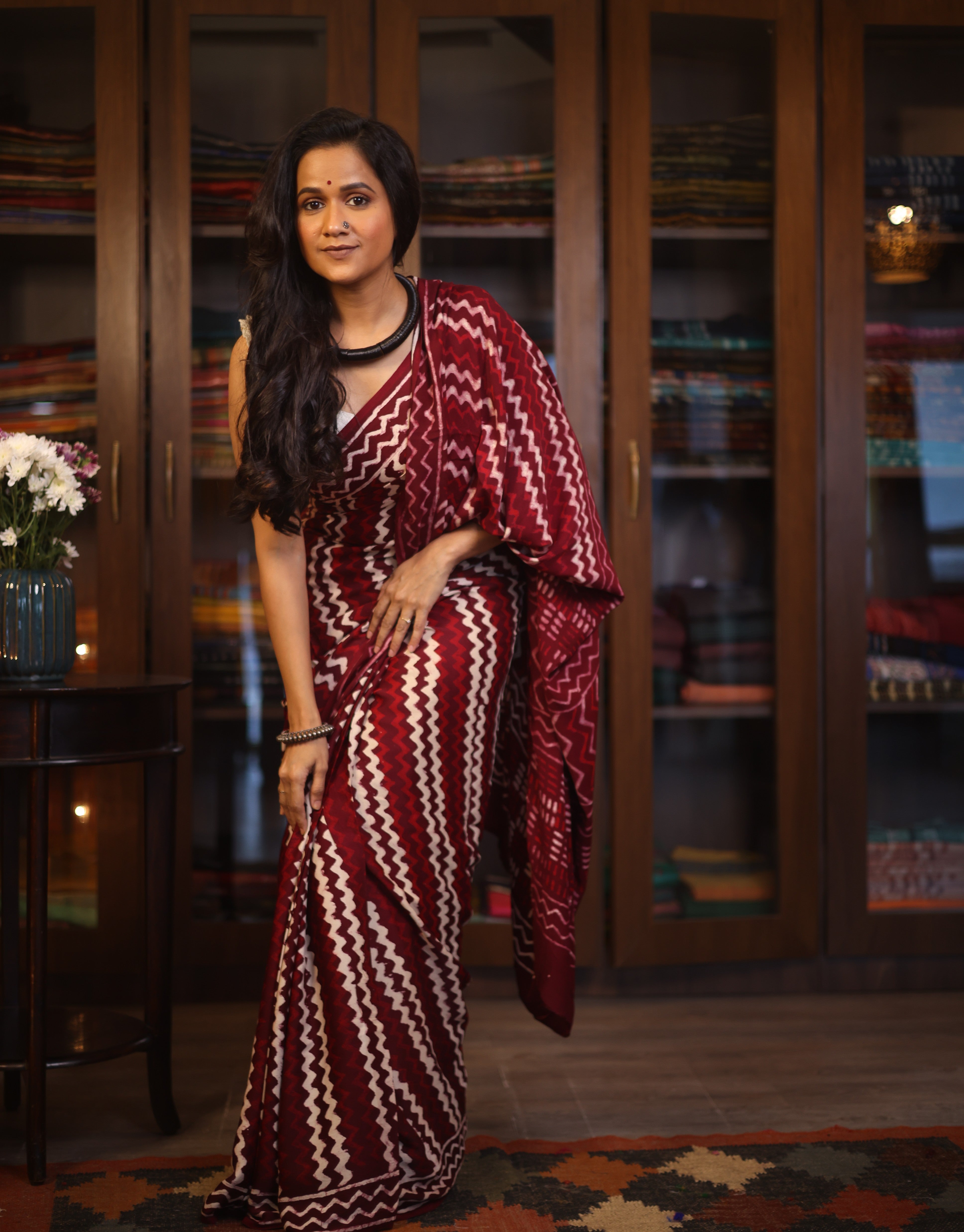 Plum HBP Modal Silk Saree - SRPOMSS365