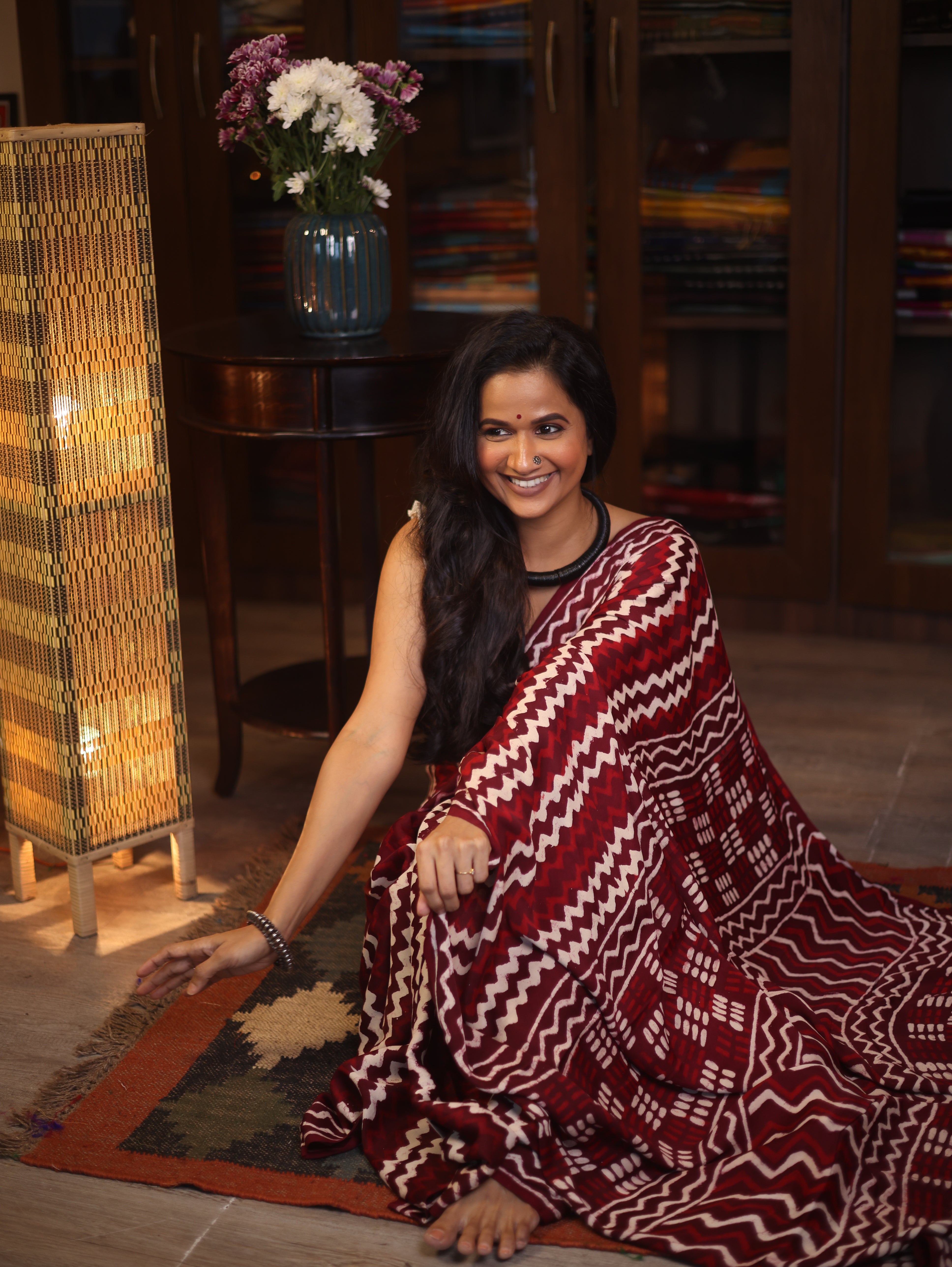 Plum HBP Modal Silk Saree - SRPOMSS365