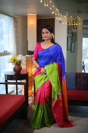 Green Soft Silk Saree - SRGSSS234