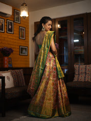 Orange Rajkot Patola Silk Saree - SRORPSS260