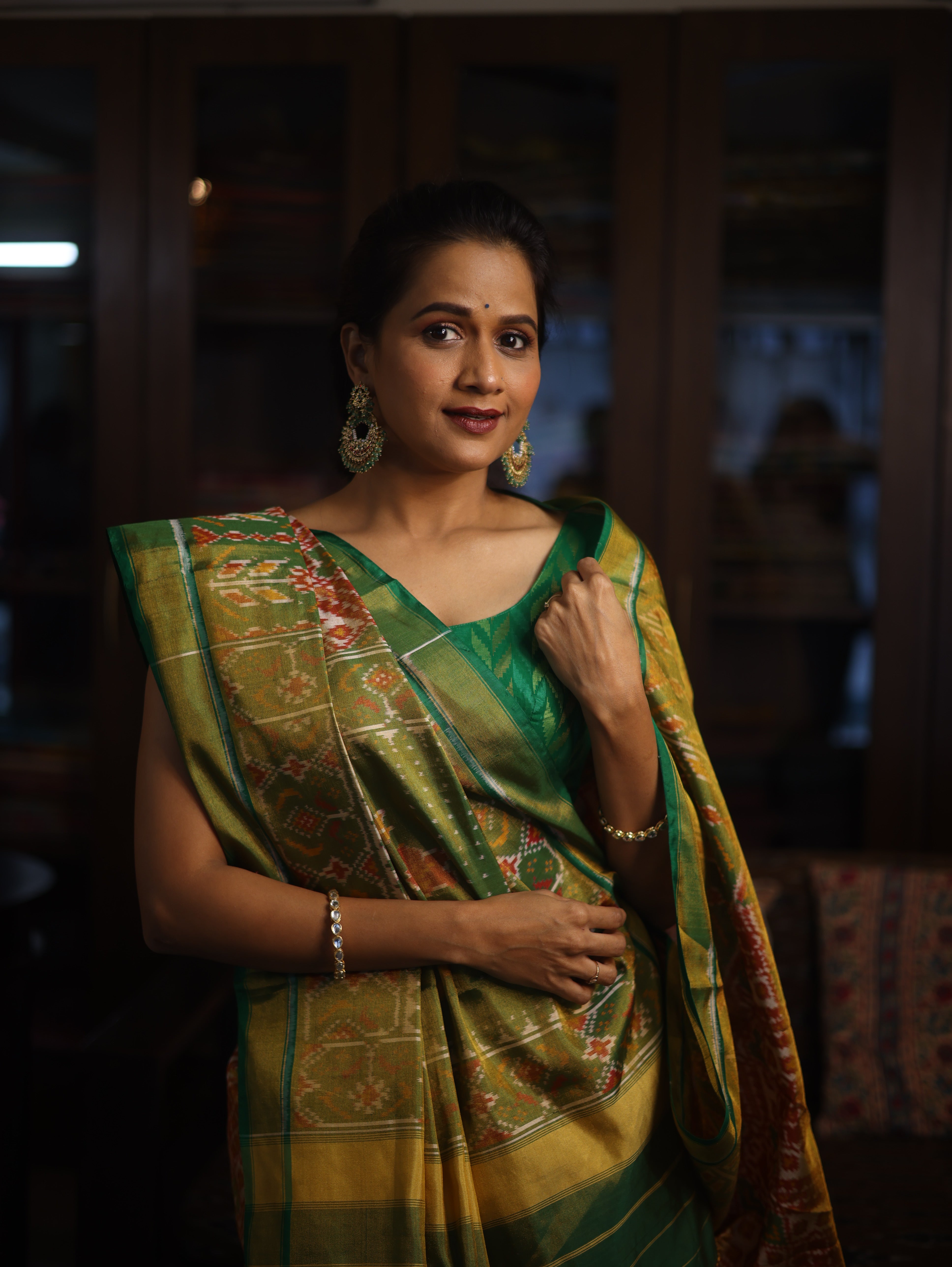 Orange Rajkot Patola Silk Saree - SRORPSS260