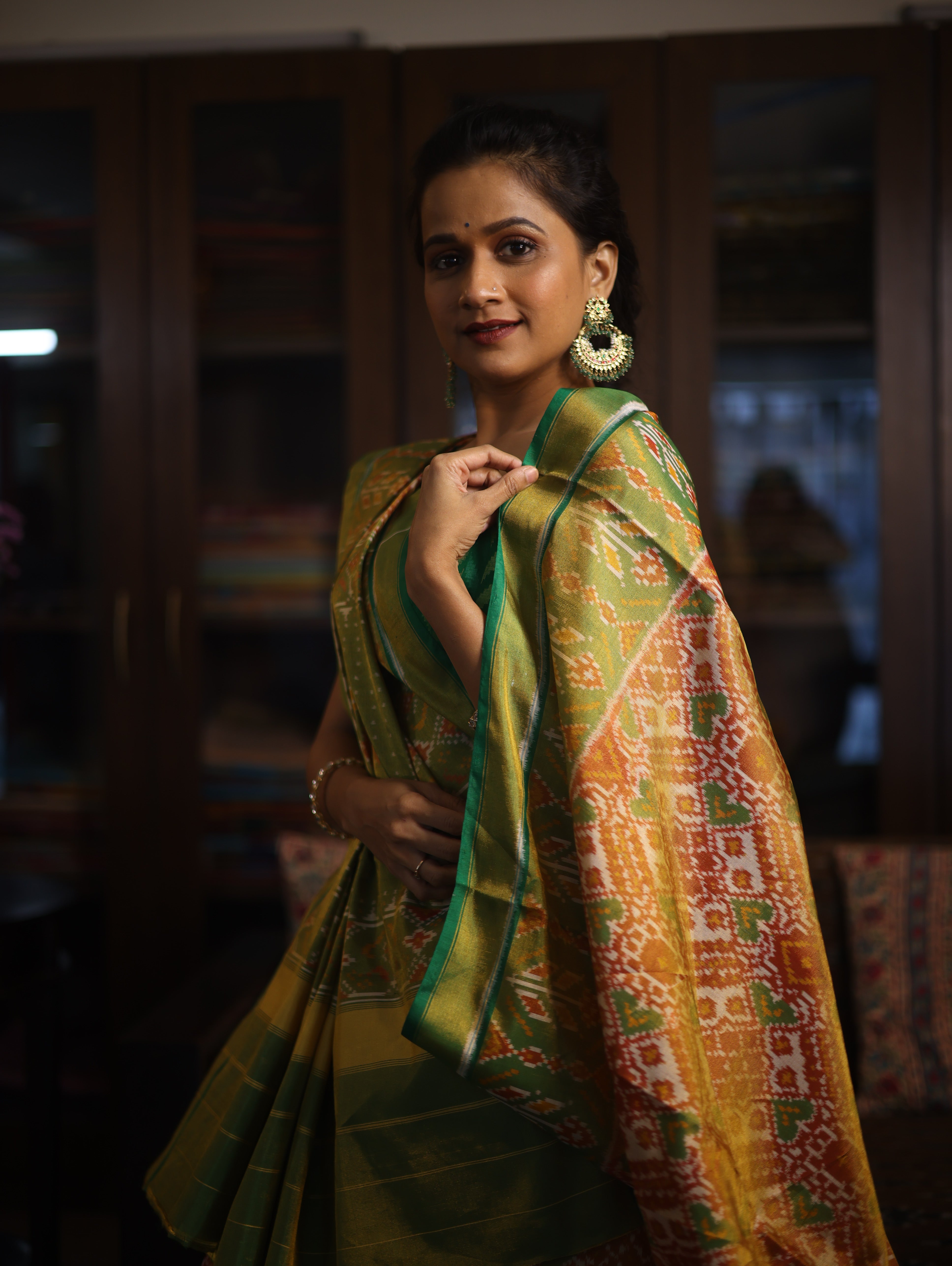 Orange Rajkot Patola Silk Saree - SRORPSS260