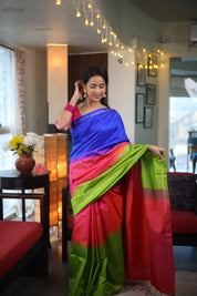 Green Soft Silk Saree - SRGSSS234