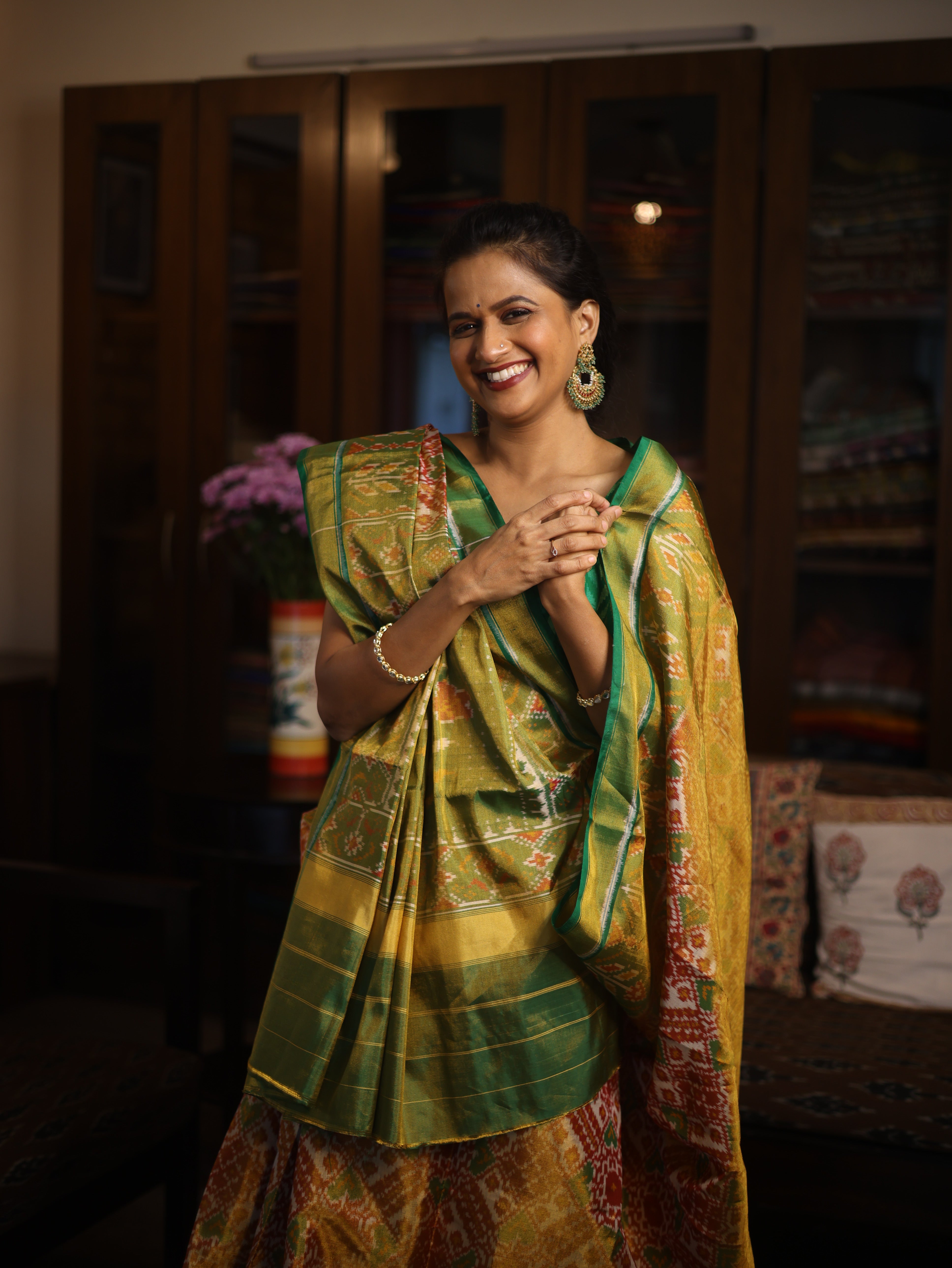 Orange Rajkot Patola Silk Saree - SRORPSS260