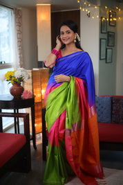 Green Soft Silk Saree - SRGSSS234