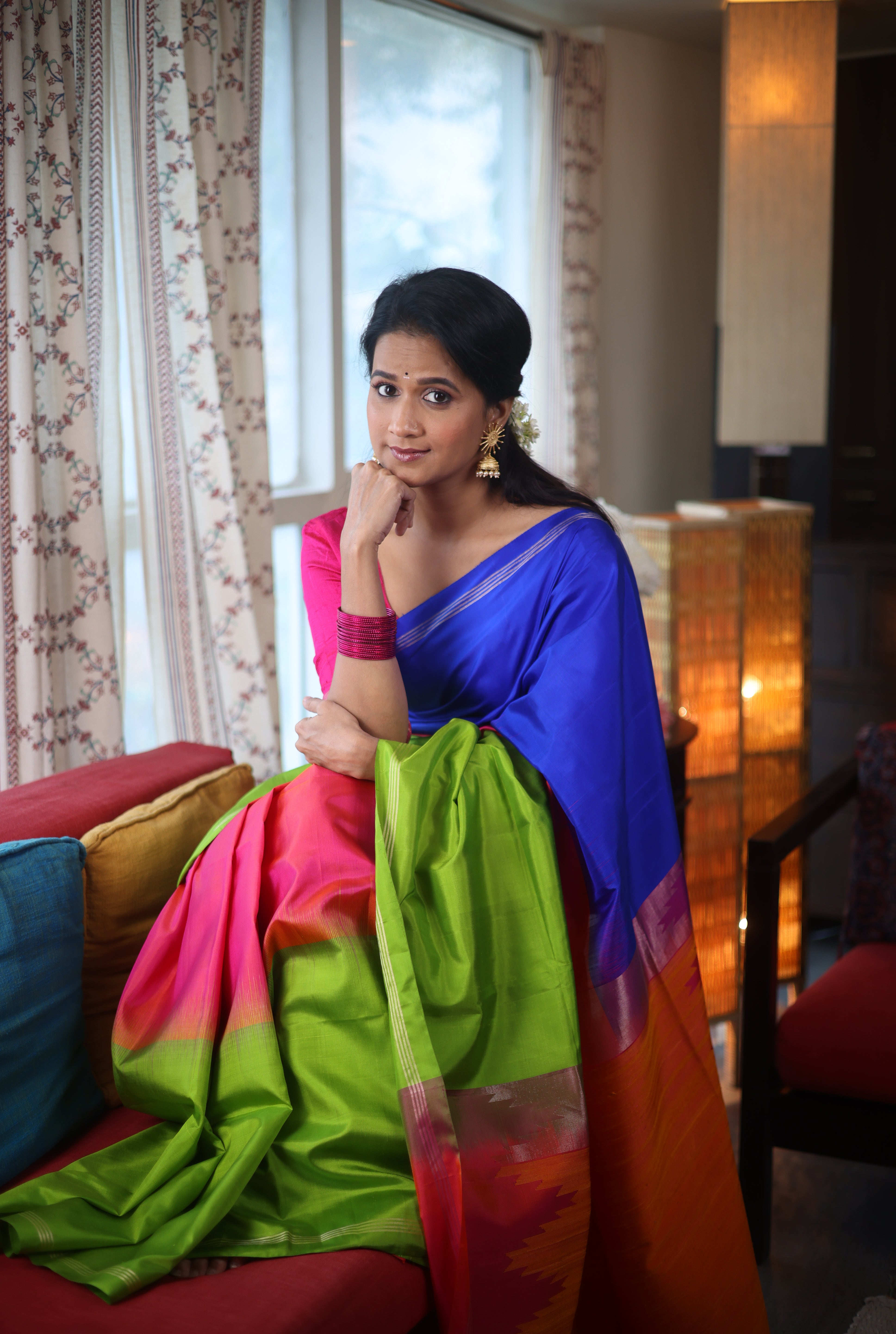 Green Soft Silk Saree - SRGSSS234