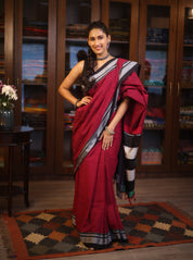 Pink Cotton Ilkal Saree - SRPCIS570