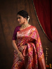Multicolor Banarasi Silk Saree - Saavari - SSMBSS53