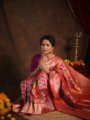 Multicolor Banarasi Silk Saree - Saavari - SSMBSS53