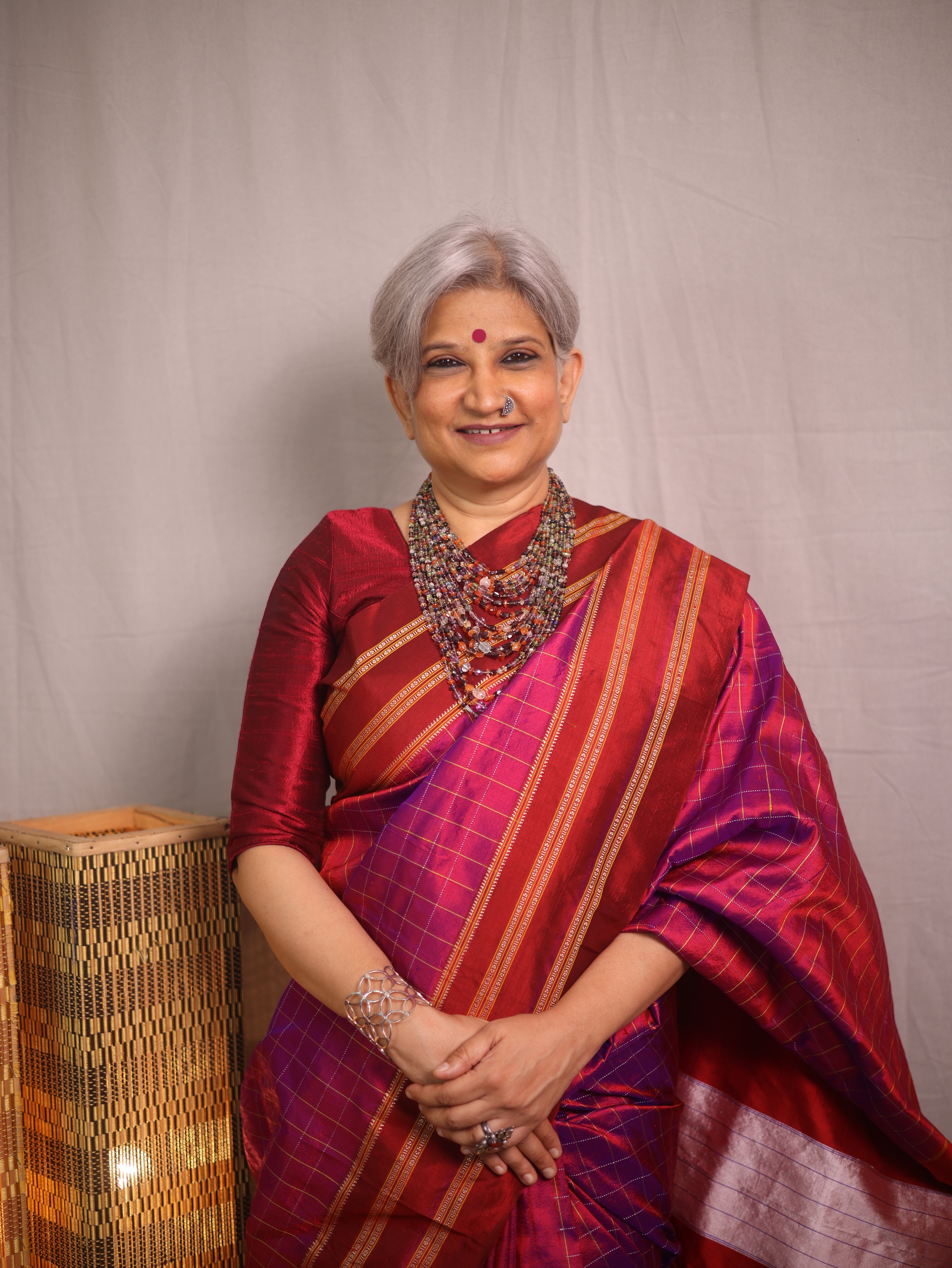 Rich Purple Silk Ilkal (Reversible) Saree  - SRRPSIRS180