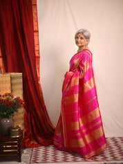 Rani Pink Silk Ilkal Saree  - SRRPSIS182