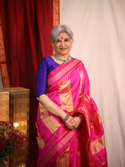 Rani Pink Silk Ilkal Saree  - SRRPSIS182