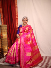 Rani Pink Silk Ilkal Saree  - SRRPSIS182