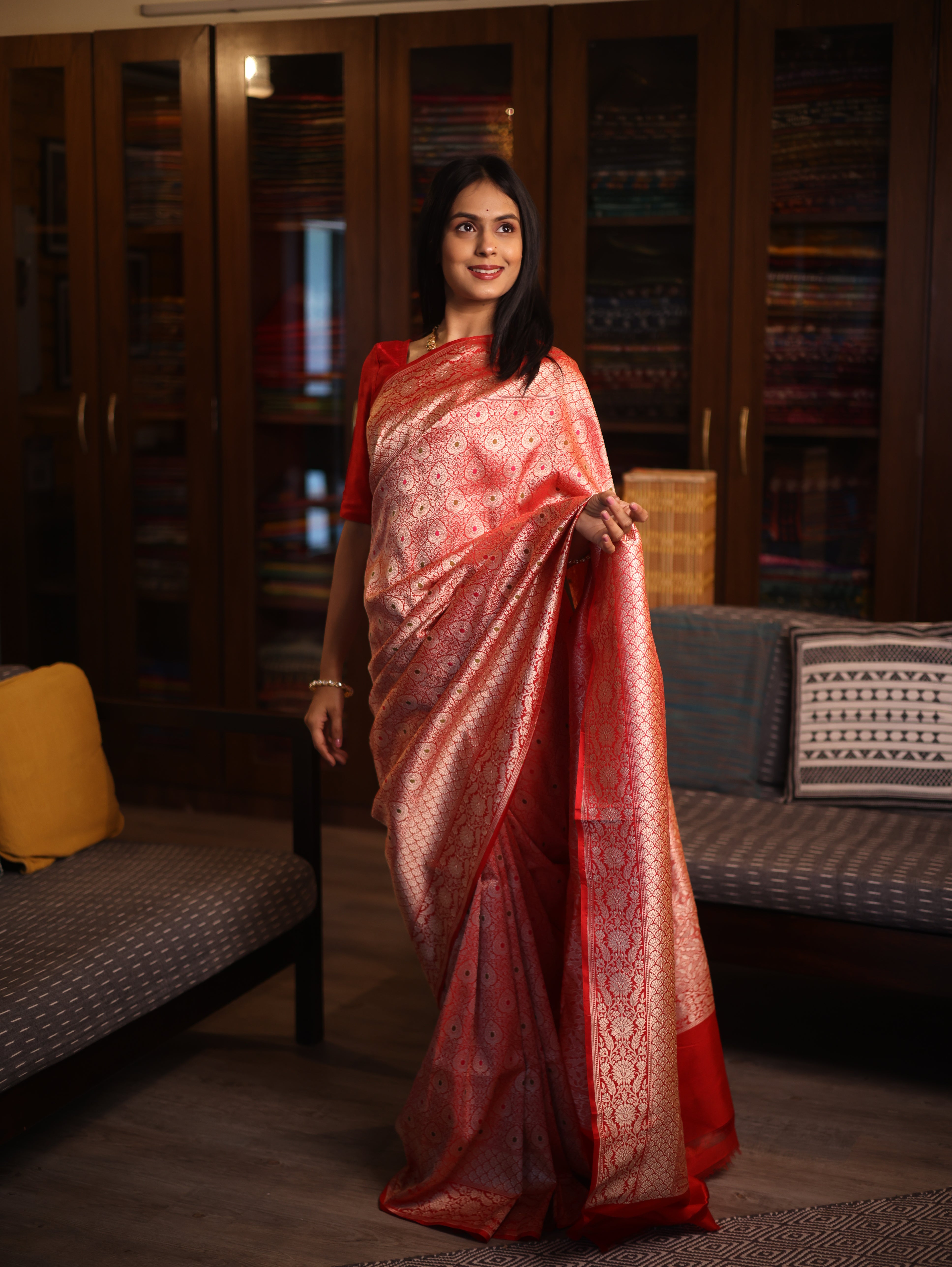 Devangi Katan Banarasi Silk Saree - Saavari - SSDKBSS83