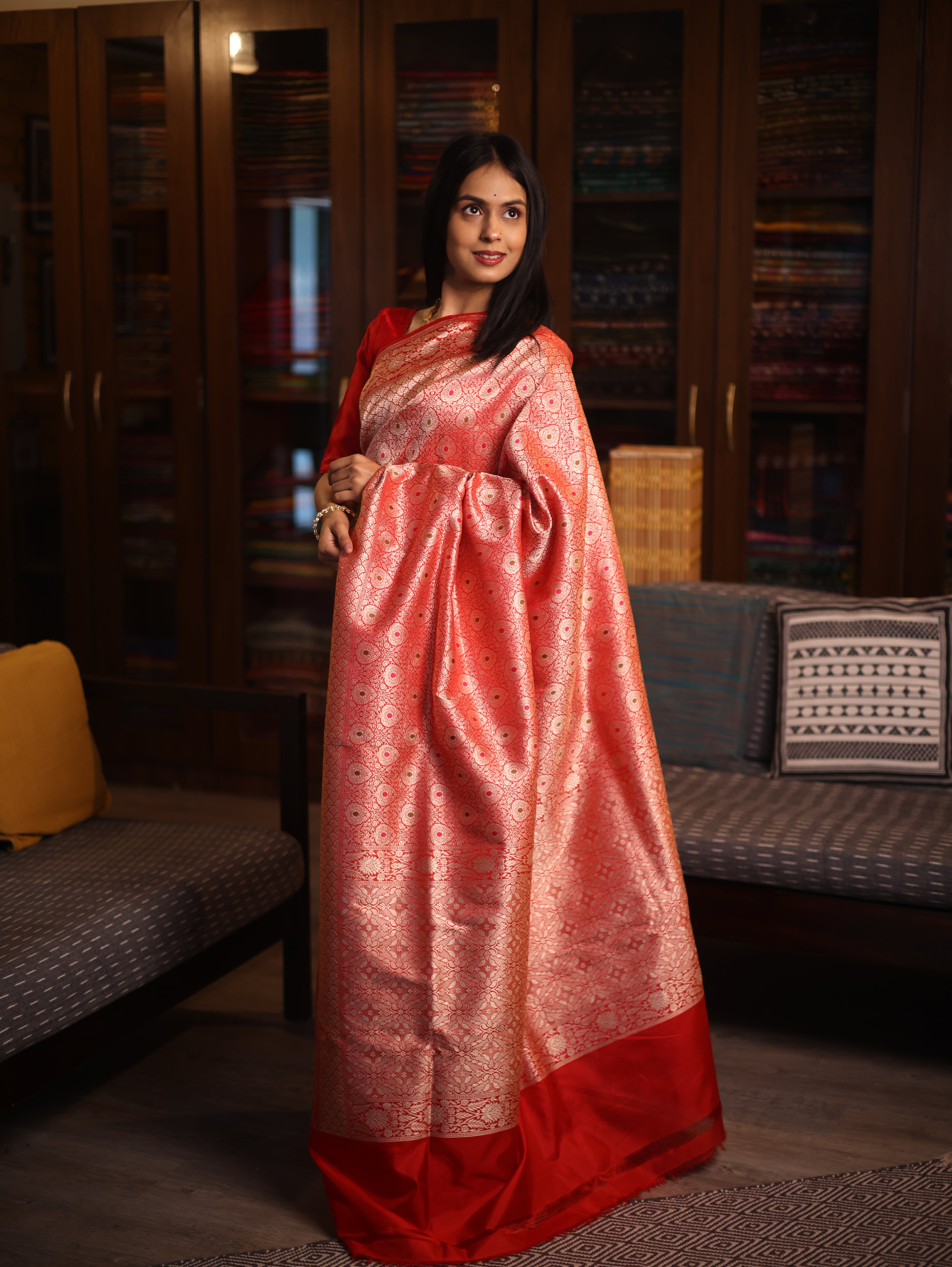 Devangi Katan Banarasi Silk Saree - Saavari - SSDKBSS83
