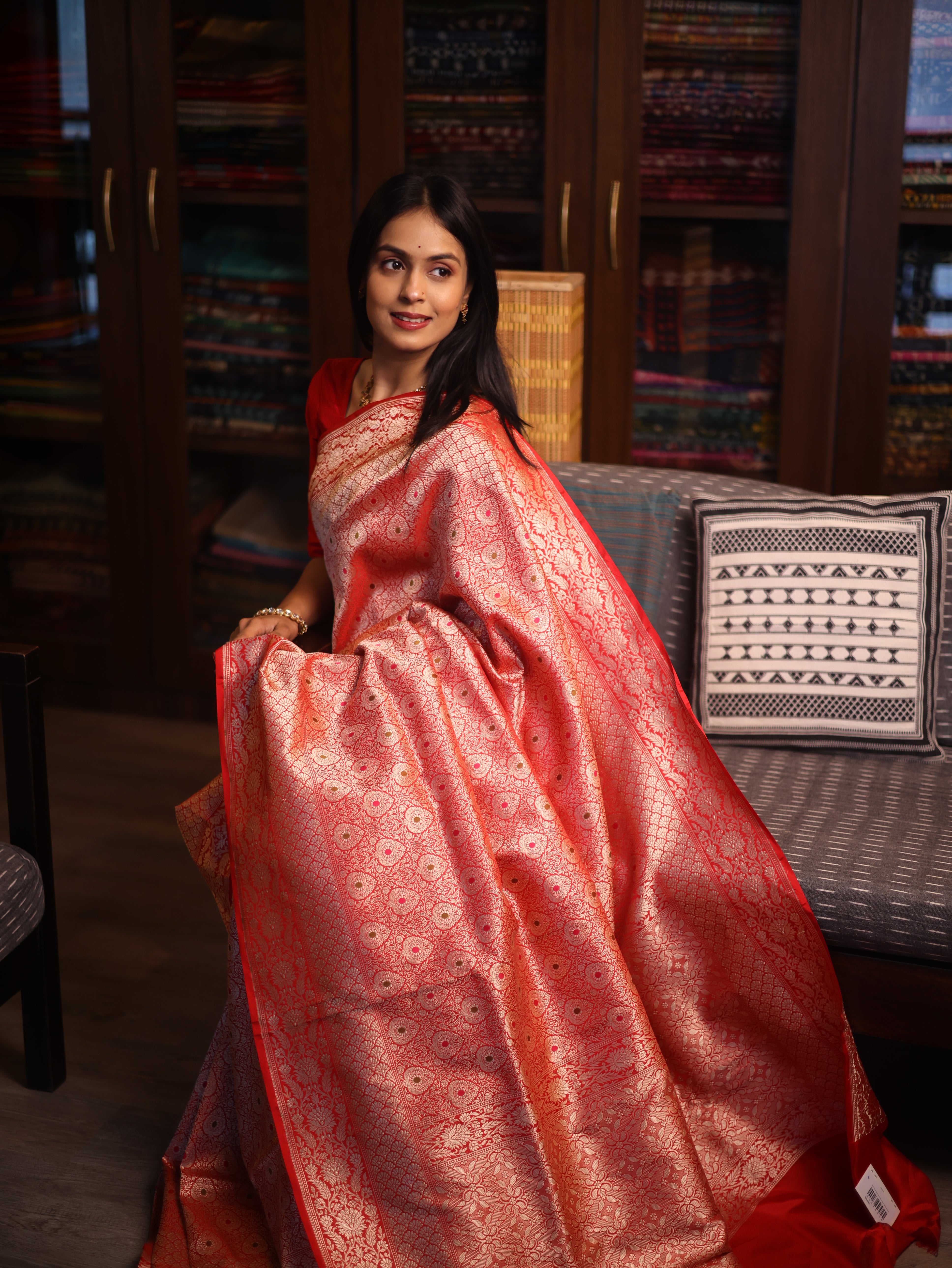 Devangi Katan Banarasi Silk Saree - Saavari - SSDKBSS83