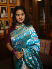 Neeranjali Banarasi Silk Saree - Saavari - SSNBSS09