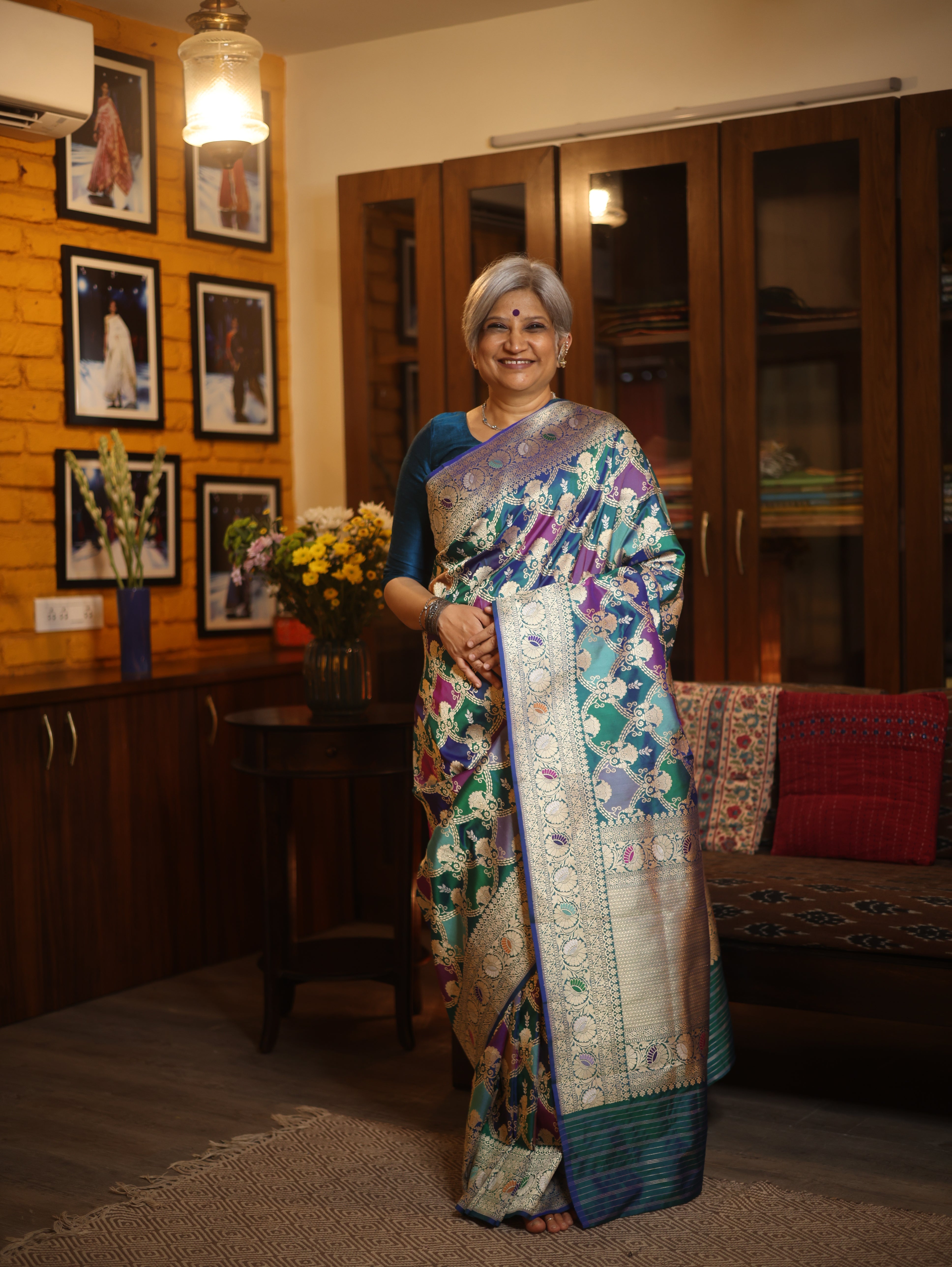 Padmaraga Banarasi Silk Saree - Saavari - SSPBSS22