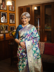 Padmaraga Banarasi Silk Saree - Saavari - SSPBSS22