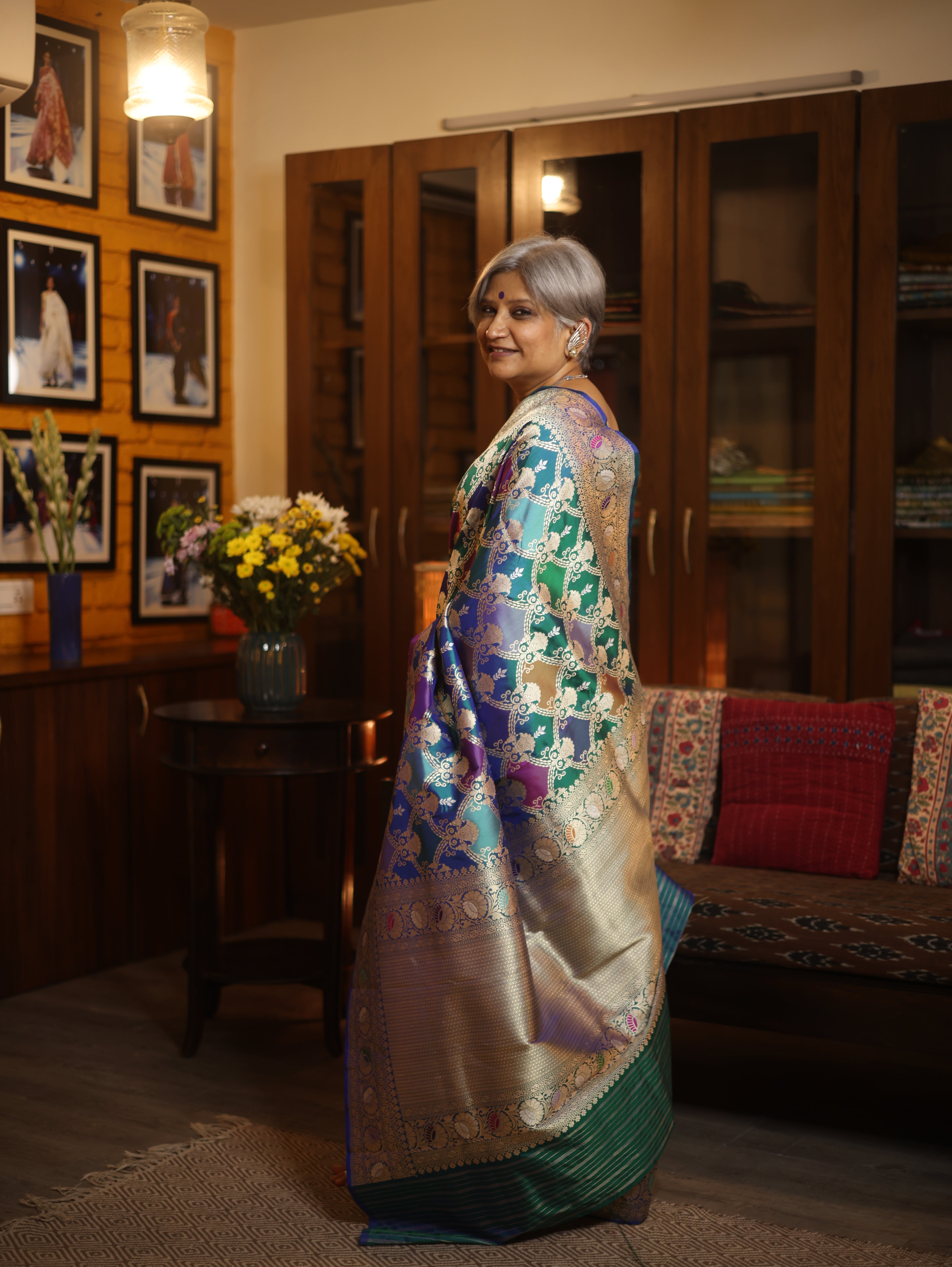 Padmaraga Banarasi Silk Saree - Saavari - SSPBSS22