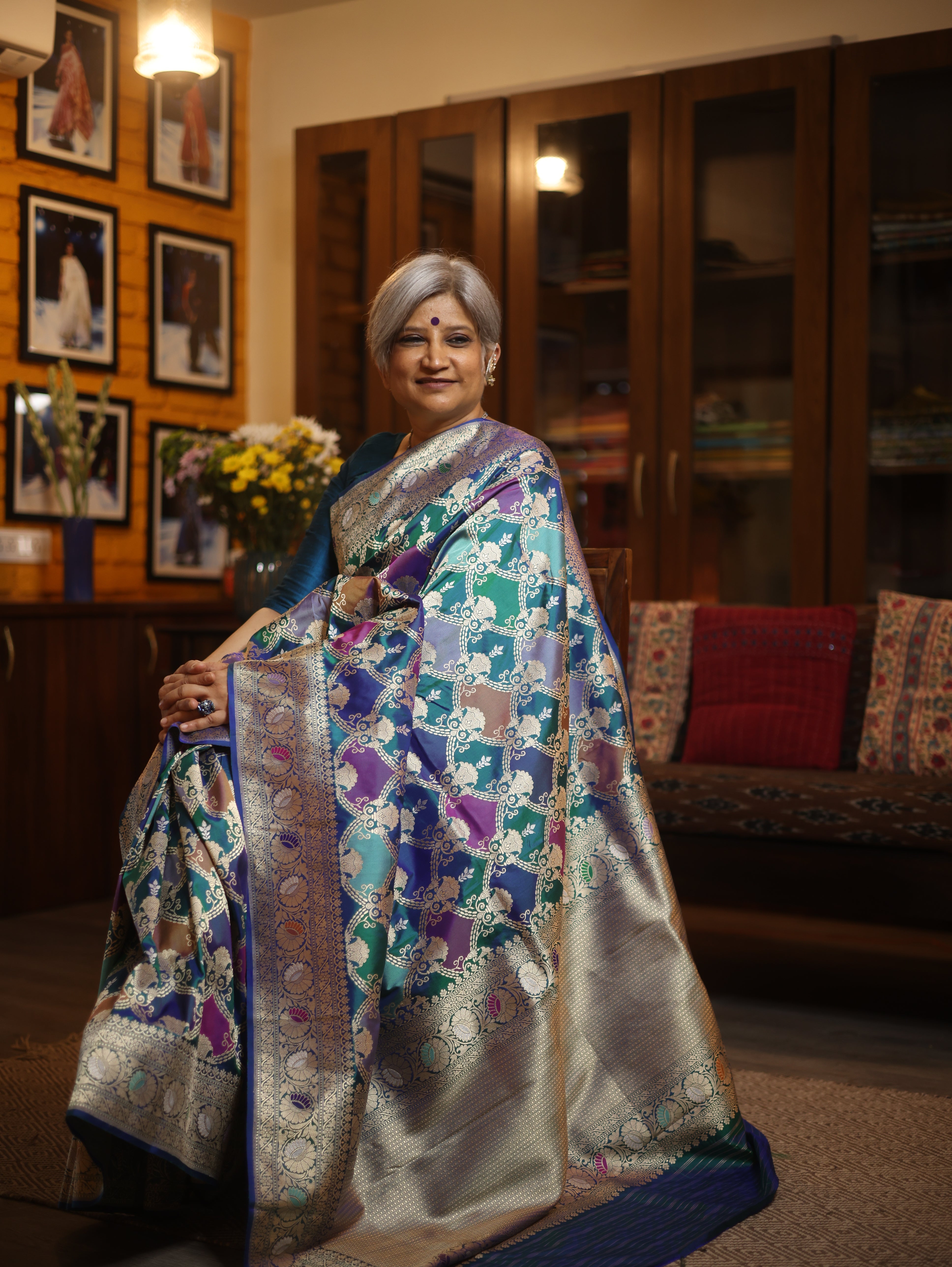 Padmaraga Banarasi Silk Saree - Saavari - SSPBSS22