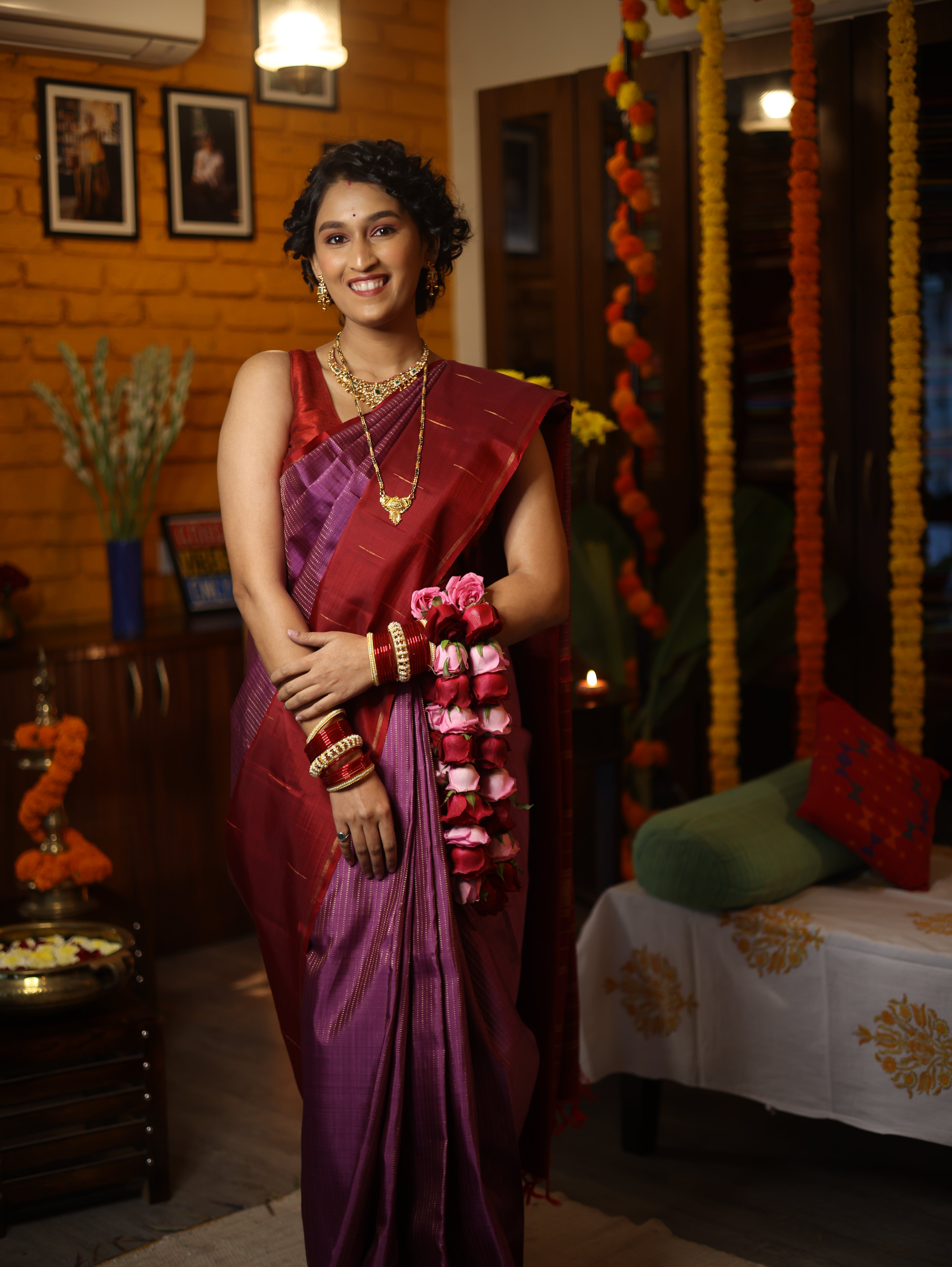 Aruna Lavanya Kanjeevaram Silk Saree - Saavari - SSALKSS74