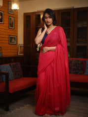 Pink Mul Cotton Saree-SRPMCS207
