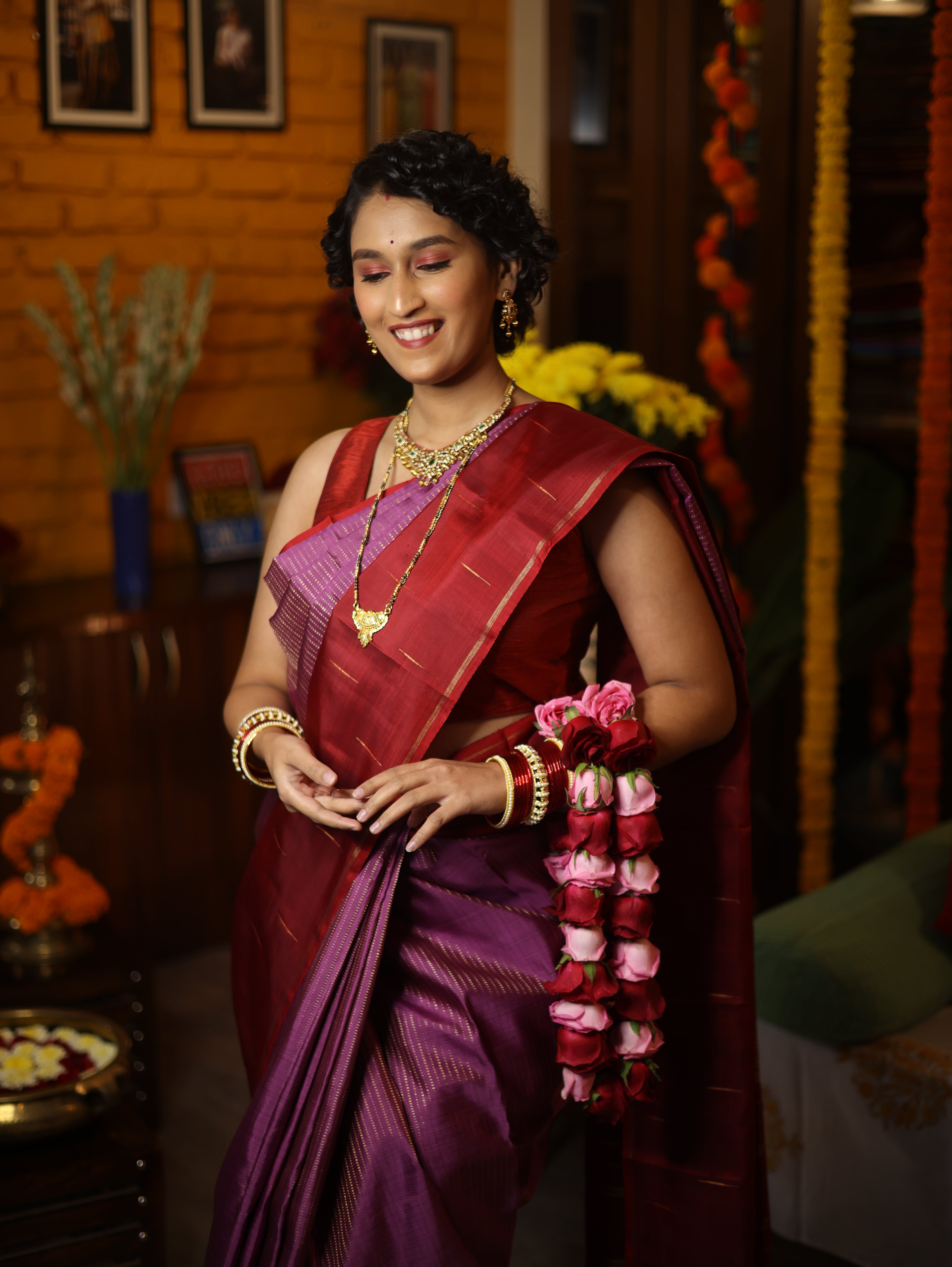 Aruna Lavanya Kanjeevaram Silk Saree - Saavari - SSALKSS74