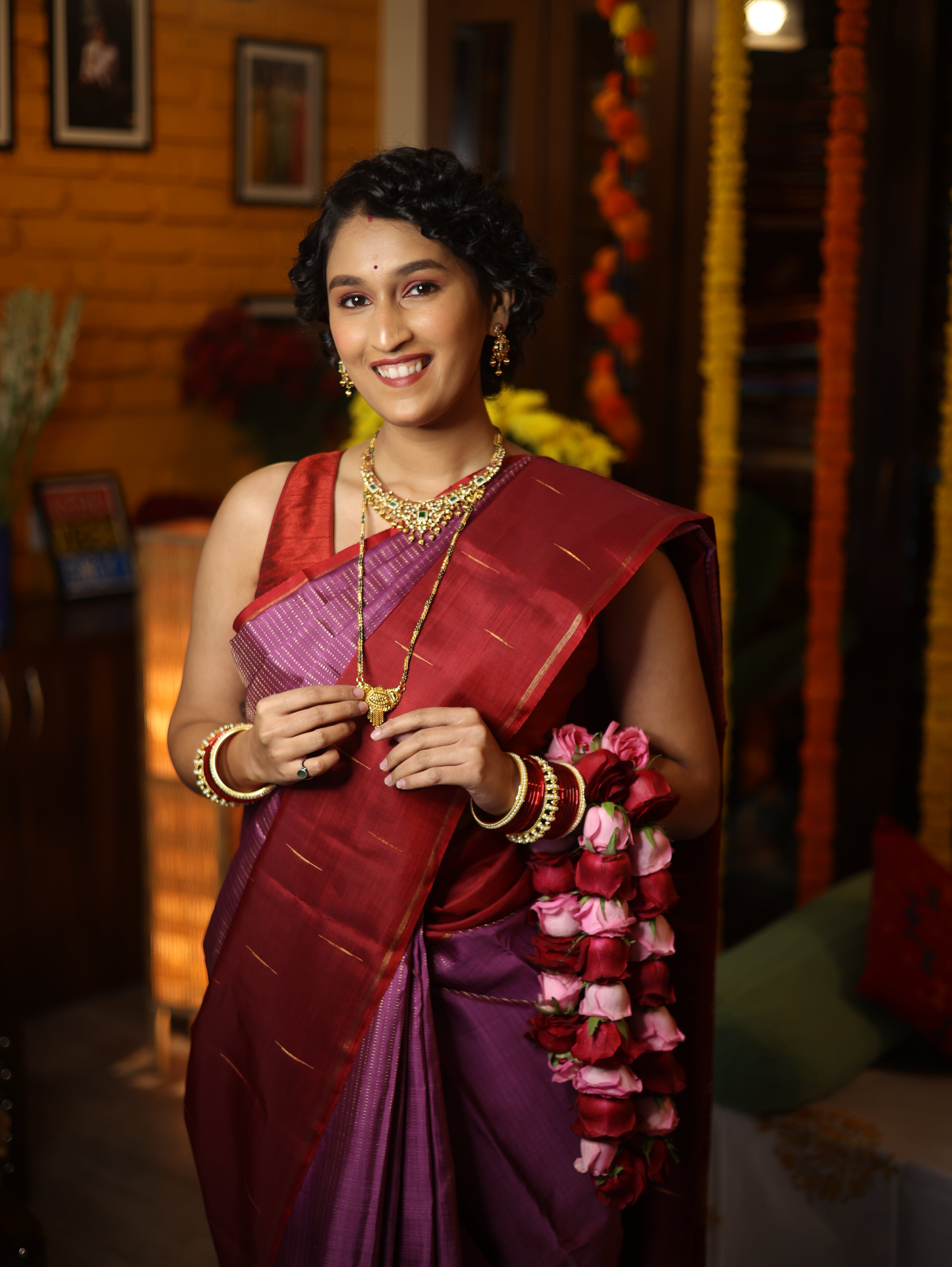Aruna Lavanya Kanjeevaram Silk Saree - Saavari - SSALKSS74