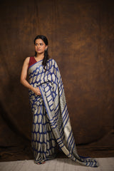 Blue HBP Modal Silk Saree - SRBMSS367