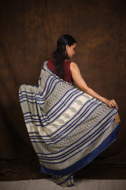 Blue HBP Modal Silk Saree - SRBMSS367