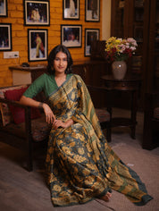 Teal Blue HBP Modal Silk Saree - SRTBMSS199