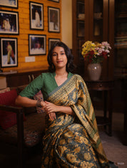 Teal Blue HBP Modal Silk Saree - SRTBMSS199