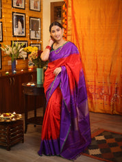 Red Kanjeevaram Silk Saree-SRRKSS778