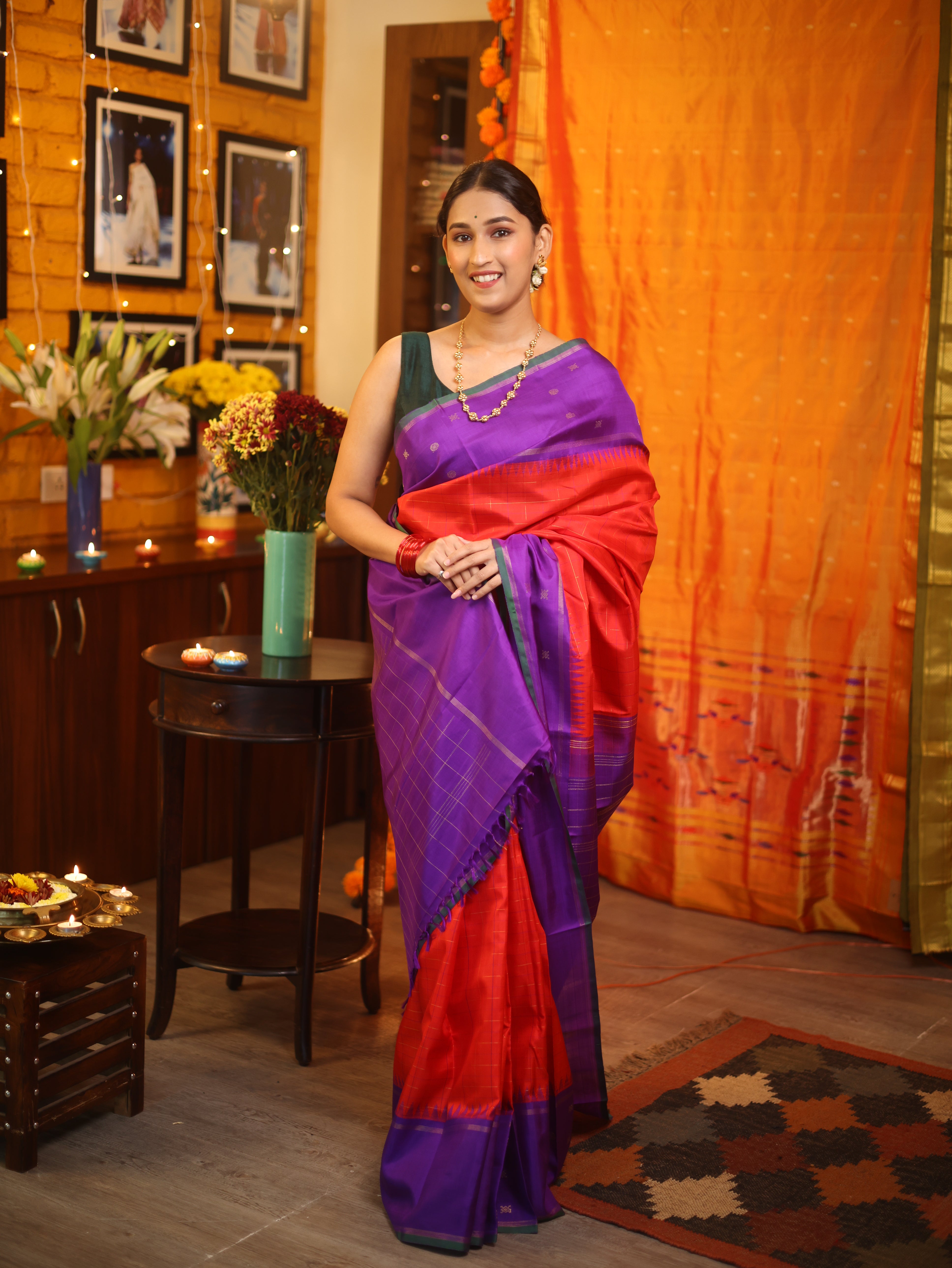Red Kanjeevaram Silk Saree-SRRKSS778