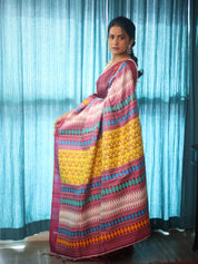 Dusty Pink Gopalpur Tussar Silk Saree - SRDPTSS1549