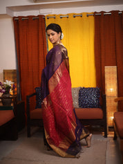 Purple Maheshwari Saree - SRPMS1032