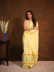 Yellow HBP Signature Cotton Saree - SRYSCS25