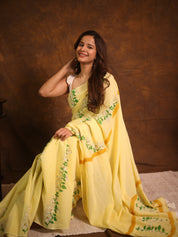 Yellow HBP Signature Cotton Saree - SRYSCS25